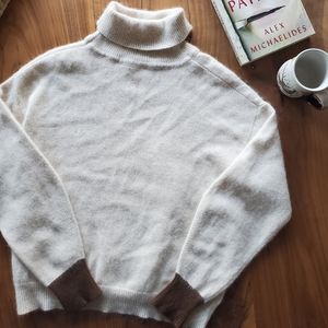 Extra Soft Angora Wool Turtleneck Sweater